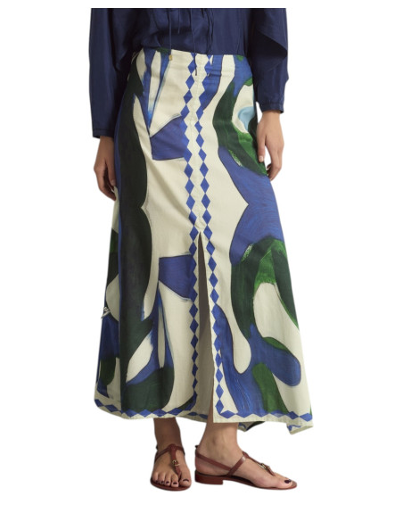 MARE DI LATTE Jupe PAO Cactus Lapis Blue