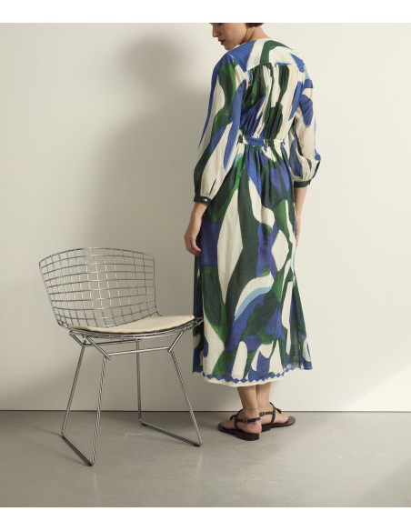 MARE DI LATTE Robe EMMANUELLE Cactus Lapis Blue