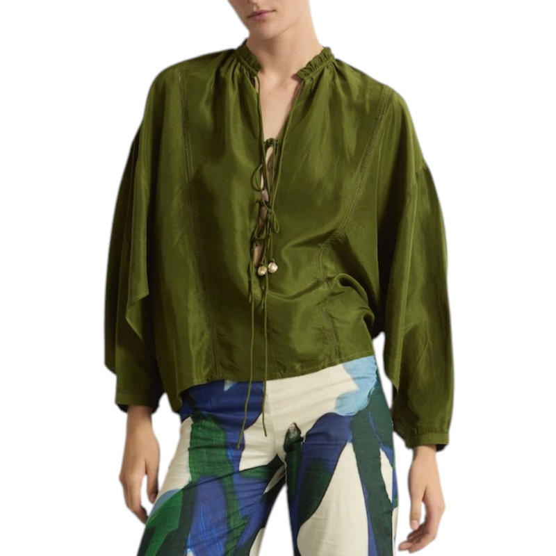 MARE DI LATTE Blouse MAUD Green Tea