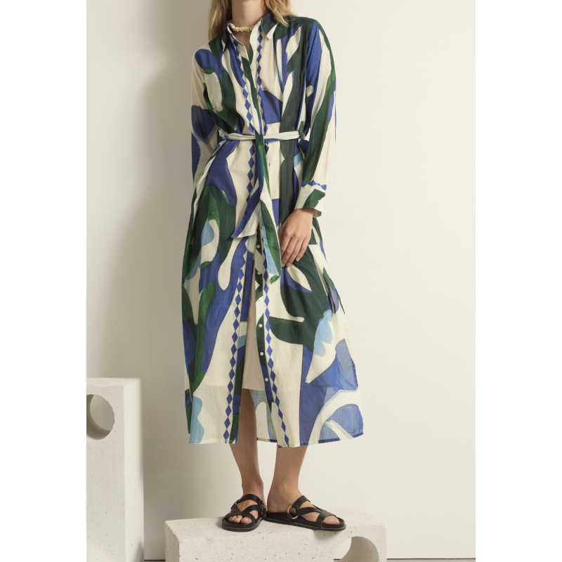 MARE DI LATTE Robe MURANO Cactus Lapis Blue