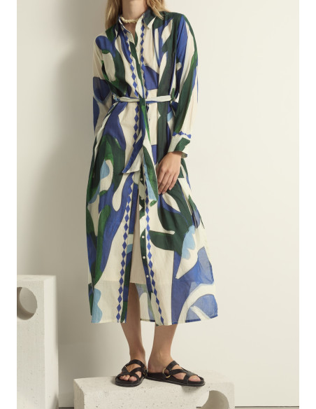 MARE DI LATTE Robe MURANO Cactus Lapis Blue