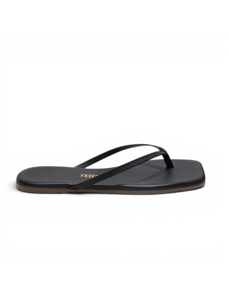 TKEES Tongs LILY Square Toe Black