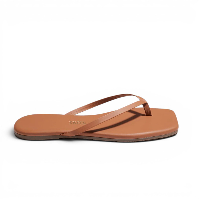 TKEES Tongs LILY Square Toe Naturale