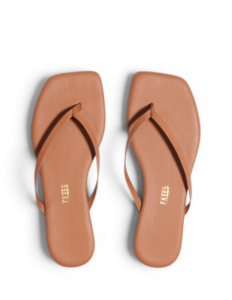 TKEES Tongs LILY Square Toe Naturale