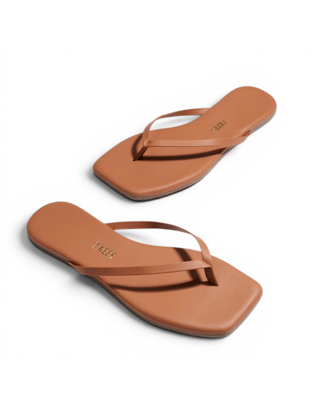 TKEES Tongs LILY Square Toe Naturale