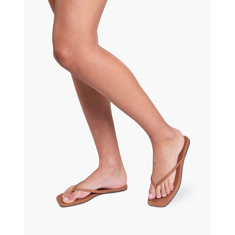 TKEES Tongs LILY Square Toe Naturale