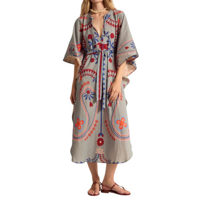 MARE DI LATTE Robe SABRINA Blossom Mineral Blue