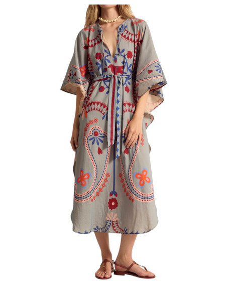 MARE DI LATTE Robe SABRINA Blossom Mineral Blue