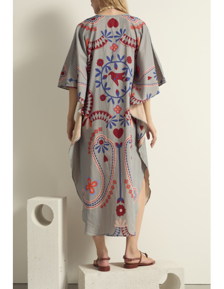 MARE DI LATTE Robe SABRINA Blossom Mineral Blue