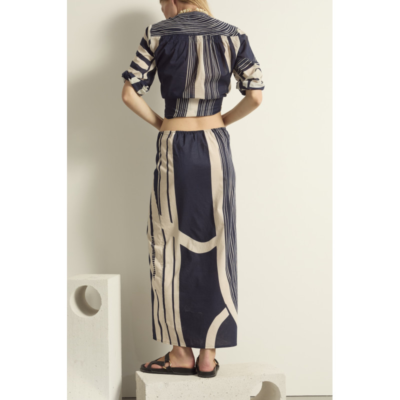 MARE DI LATTE Jupe PIA Carousel Ink Blue