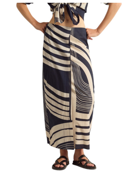 MARE DI LATTE Jupe PIA Carousel Ink Blue