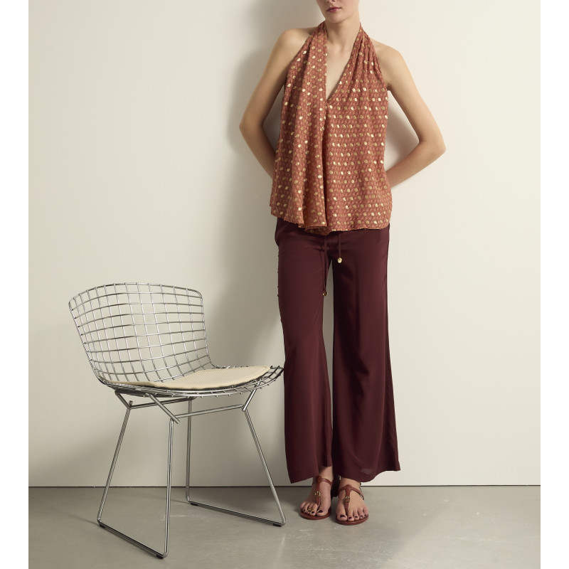 MARE DI LATTE Top MIMI Lurex Plumetis