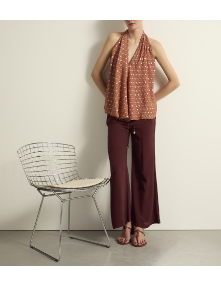 MARE DI LATTE Top MIMI Lurex Plumetis