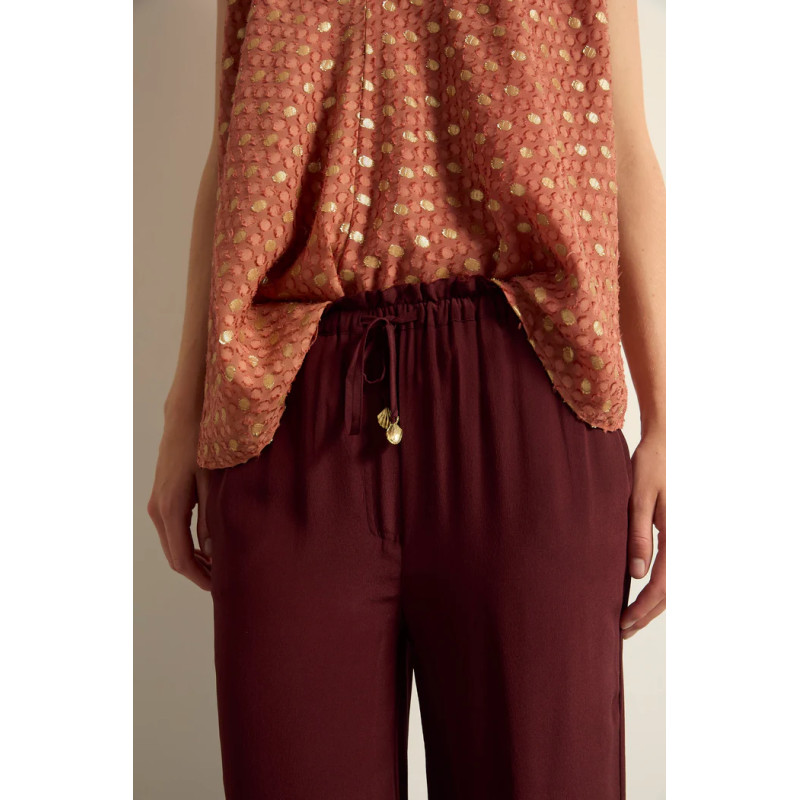 MARE DI LATTE Top MIMI Lurex Plumetis