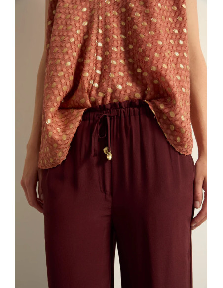 MARE DI LATTE Top MIMI Lurex Plumetis