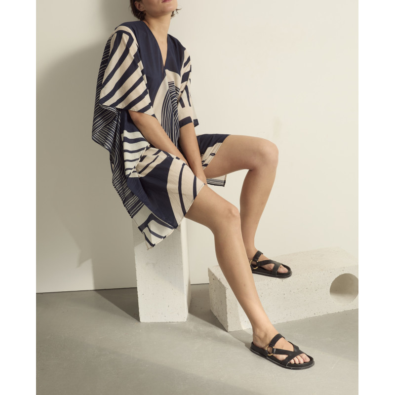 MARE DI LATTE Robe PAULINE Carousel Ink Blue