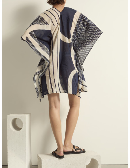 MARE DI LATTE Robe PAULINE Carousel Ink Blue