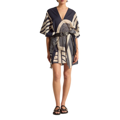 MARE DI LATTE Robe PAULINE Carousel Ink Blue