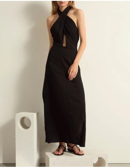MARE DI LATTE Robe ALIXIA Black