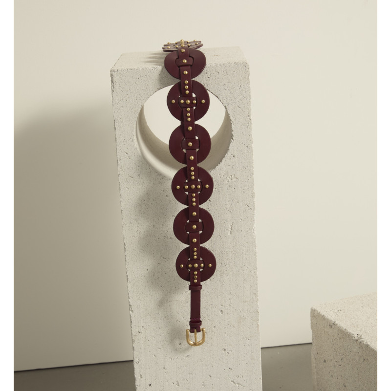 MARE DI LATTE Ceinture CLARK Burgundy