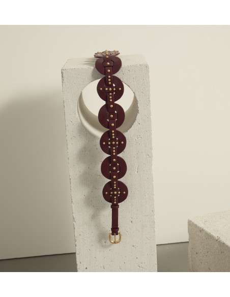 MARE DI LATTE Ceinture CLARK Burgundy