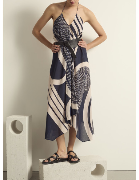 MARE DI LATTE Robe IVINA Carousel Ink Blue