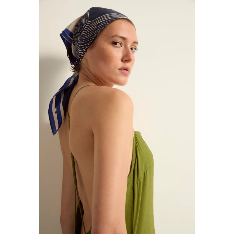 MARE DI LATTE BANDANA Carousel Ink Blue