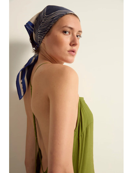 MARE DI LATTE BANDANA Carousel Ink Blue