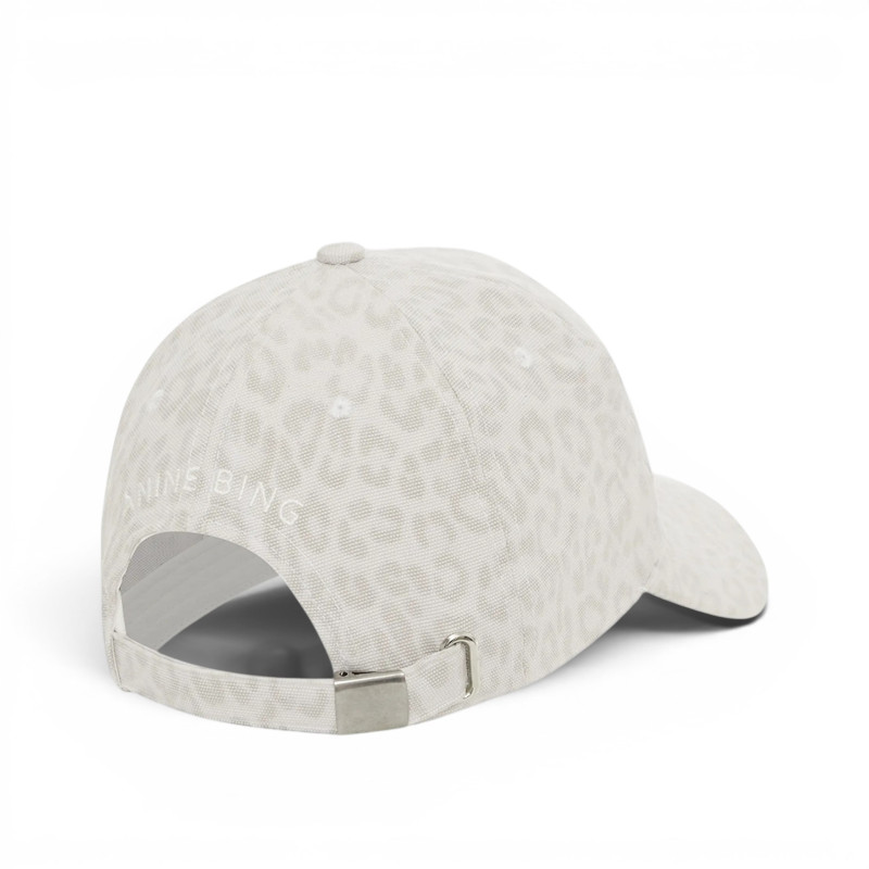 ANINE BING Casquette JEREMY White Leopard