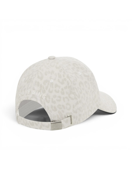 ANINE BING Casquette JEREMY White Leopard