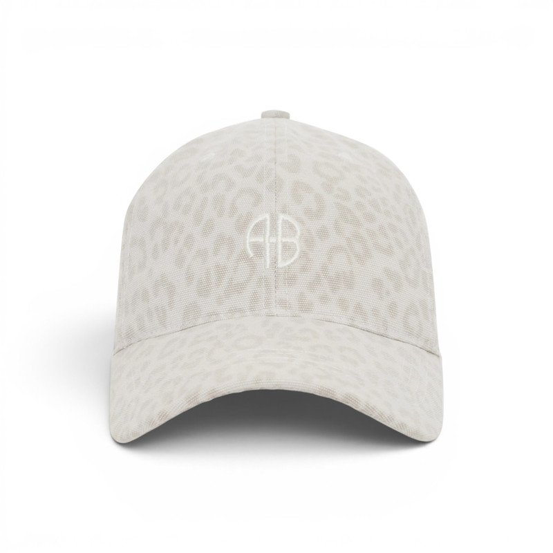 ANINE BING Casquette JEREMY White Leopard