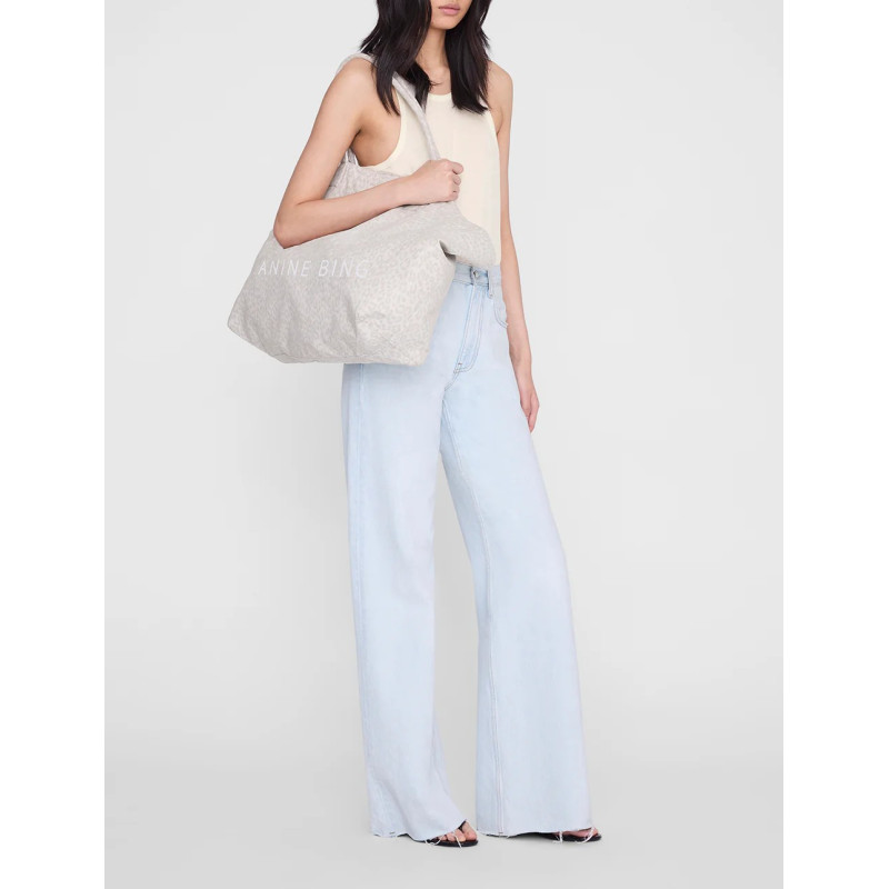 ANINE BING Sac LEO CANVAS TOTE