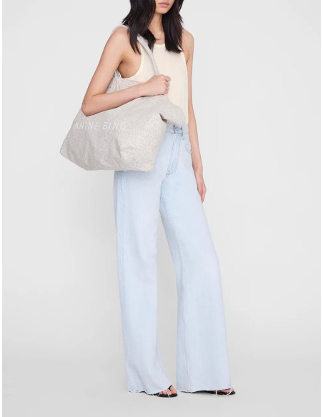 ANINE BING Sac LEO CANVAS TOTE
