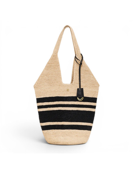 ANINE BING Sac raphia LEAH
