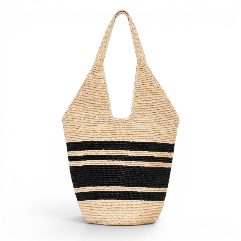 ANINE BING Sac raphia LEAH