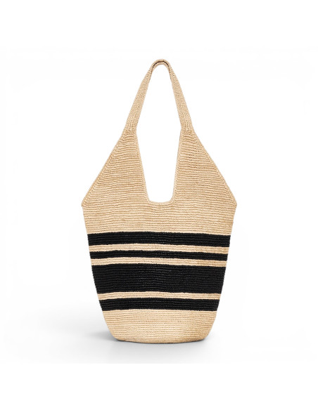 ANINE BING Sac raphia LEAH
