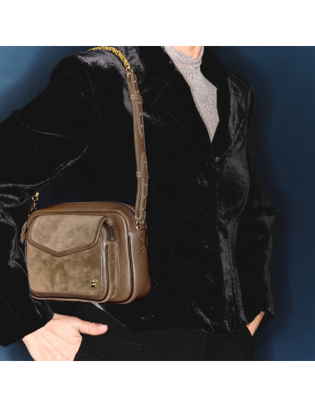 CLARIS VIROT Sac CHARLY taupe