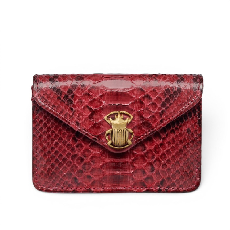 CLARIS VIROT Porte Cartes ALEX burgundy