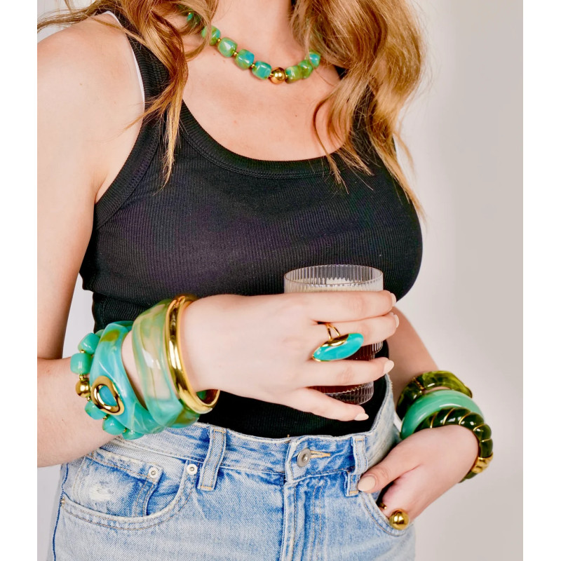 QUAIA Bracelet BULLE lagon
