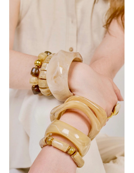QUAIA  Bracelet SENAI Taupe