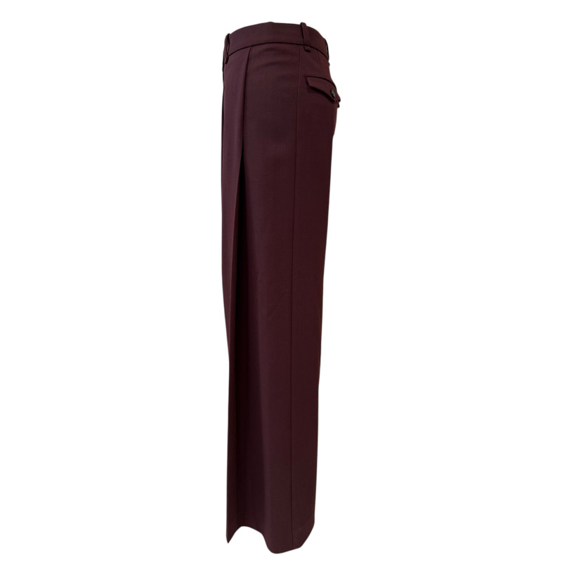 PHISIQUE DU ROLE Pantalon large bourgogne
