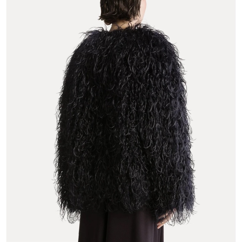 forte_forte manteau fausse fourrure