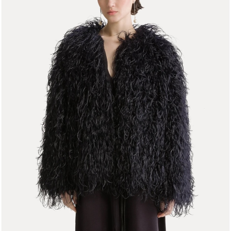 forte_forte manteau fausse fourrure