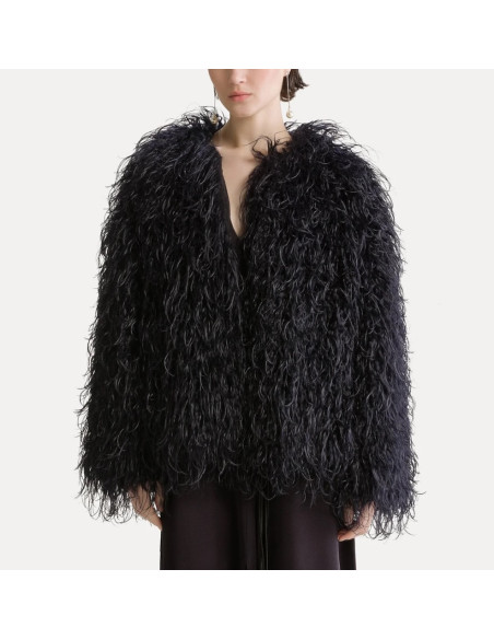 forte_forte manteau fausse fourrure