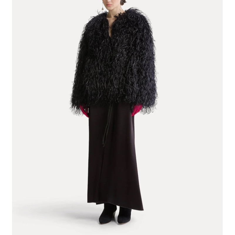 forte_forte manteau fausse fourrure
