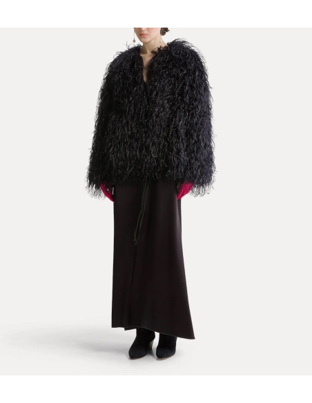 forte_forte manteau fausse fourrure