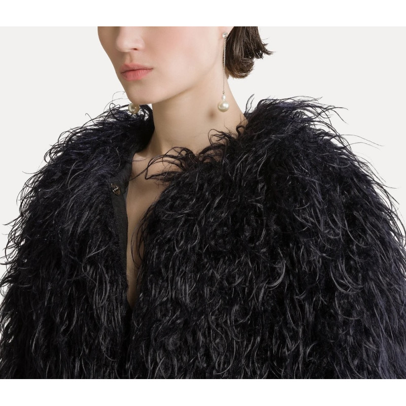 forte_forte manteau fausse fourrure