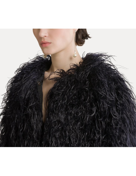 forte_forte manteau fausse fourrure