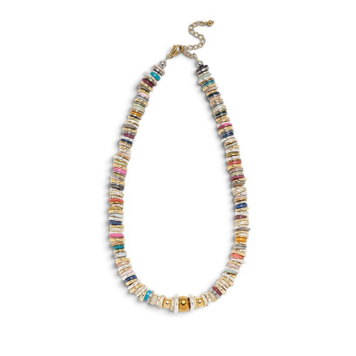 SIGAL collier TWIST RONDELLE Multicolore