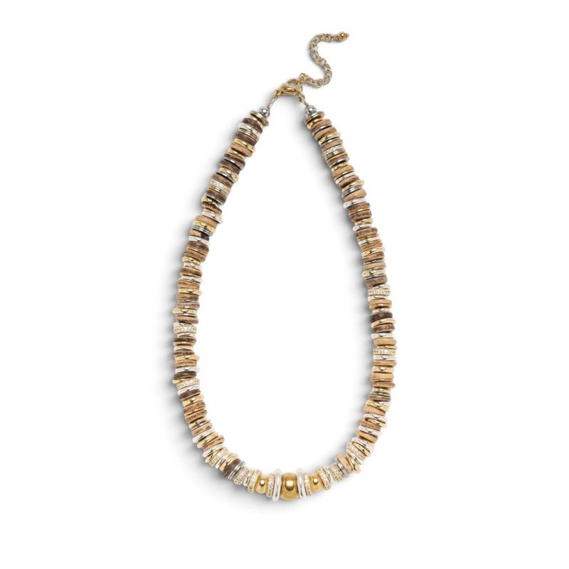 SIGAL collier TWIST RONDELLE camel